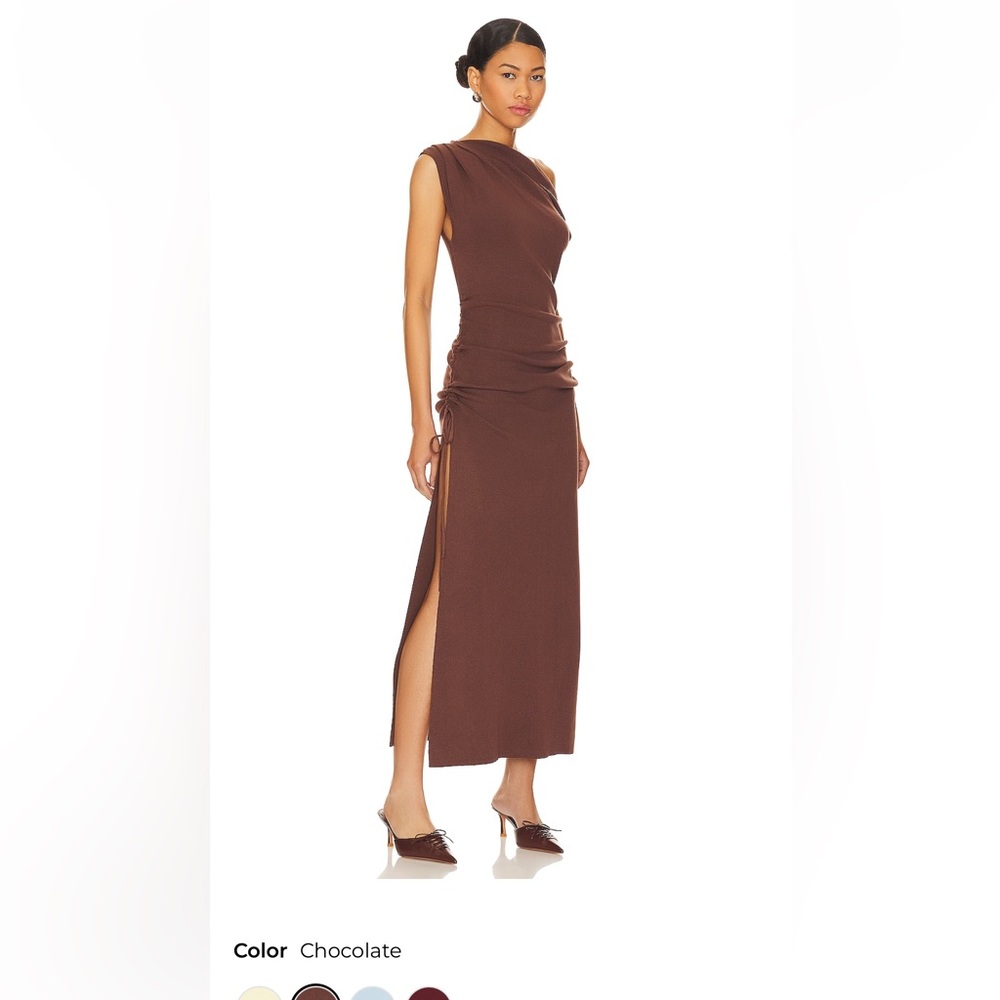 Lioness Chocolate One Shoulder Dress